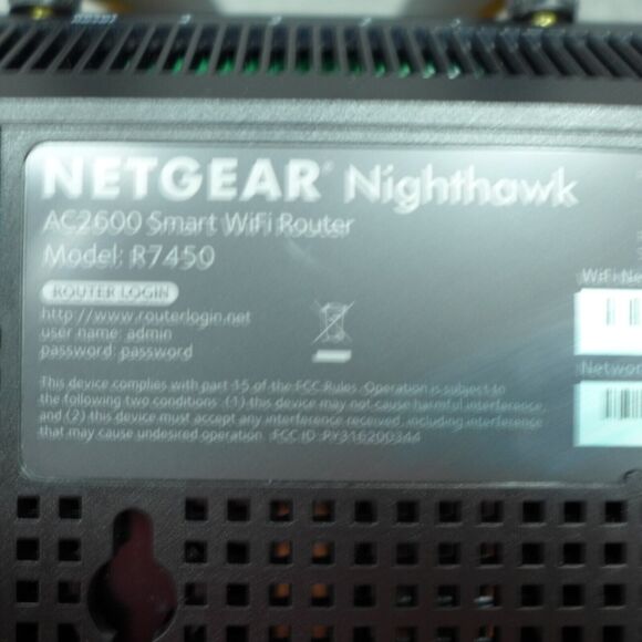 Netgear Nighthawk AC2600 Smart WIFI Router Model R7450 - Picture 6 of 8